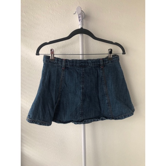 Crazy 8 Jean Skirt and Long Sleeve Outfit 10-12 - Picture 5 of 8